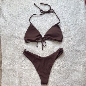 SHEIN String Bikini - brown